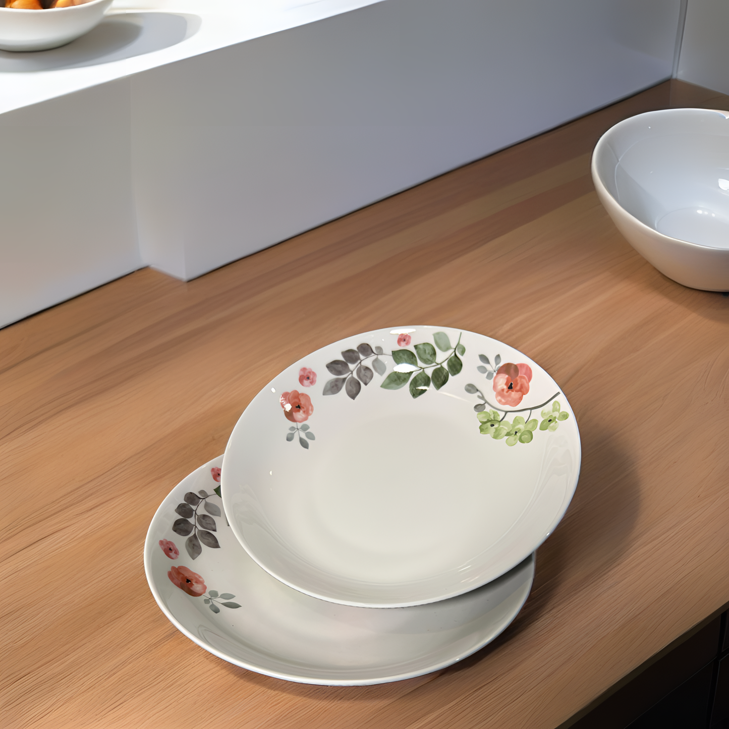 Farmhouse Chic Floral Dinnerware - Veg/Salad/Pasta Bowl