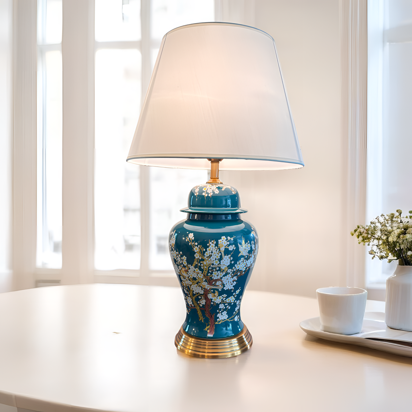 Glow & Luxe Porcelain Luxury Table Lamp