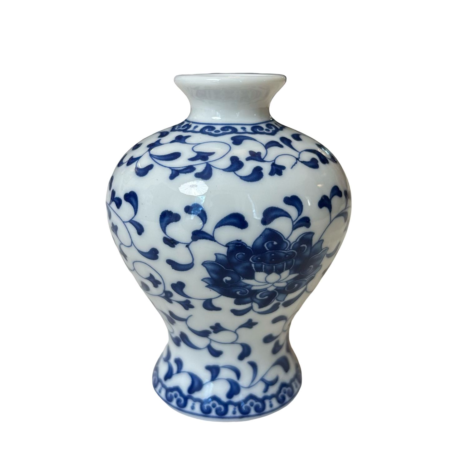 Blue & White Ceramic Decorative Vase