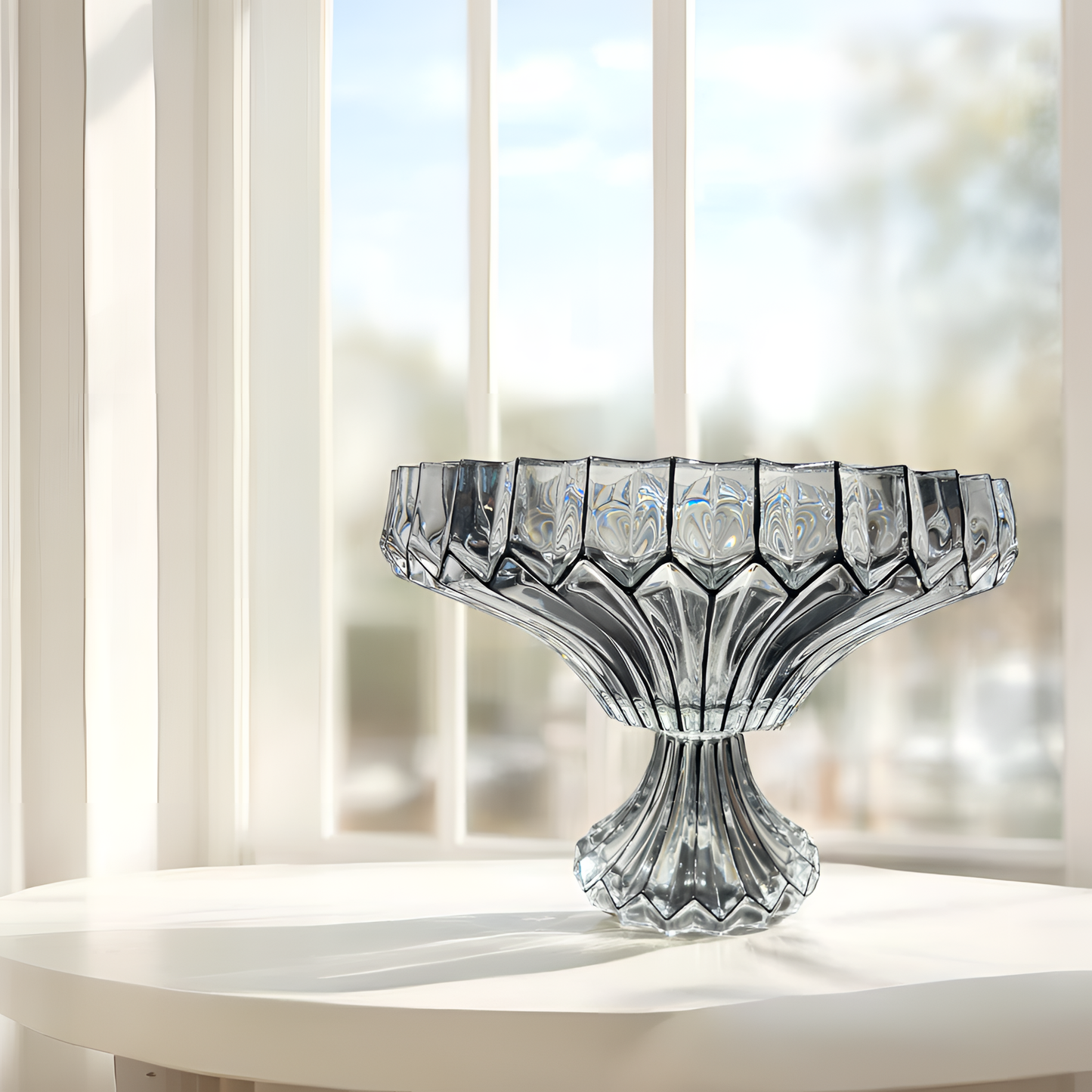 Luxury Crystal Pedestal Bowl (Extra Large)