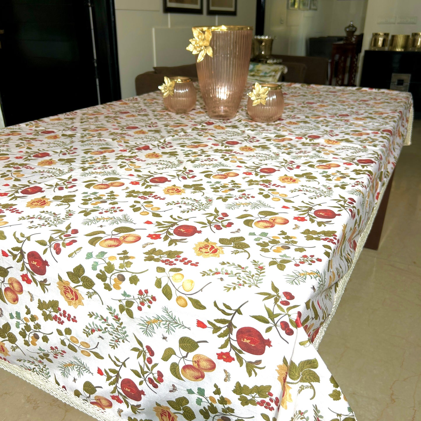 Fruit & Floral Charm Table Linen ( 6 seater rectangle)