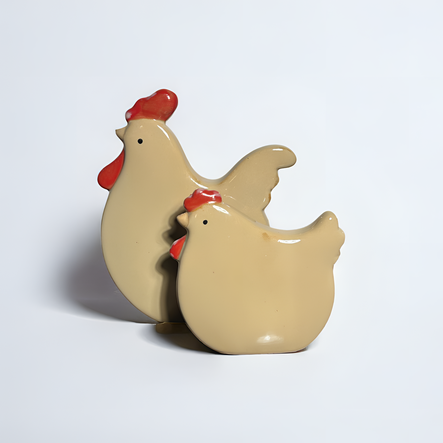 Adorable Ceramic Chicken Duo