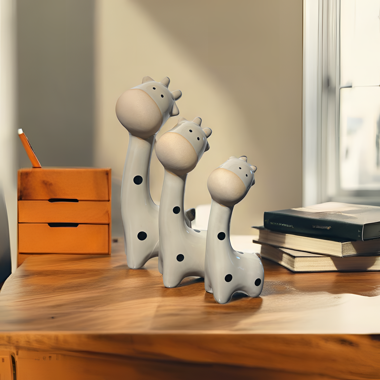 Whimsical Giraffe Trio