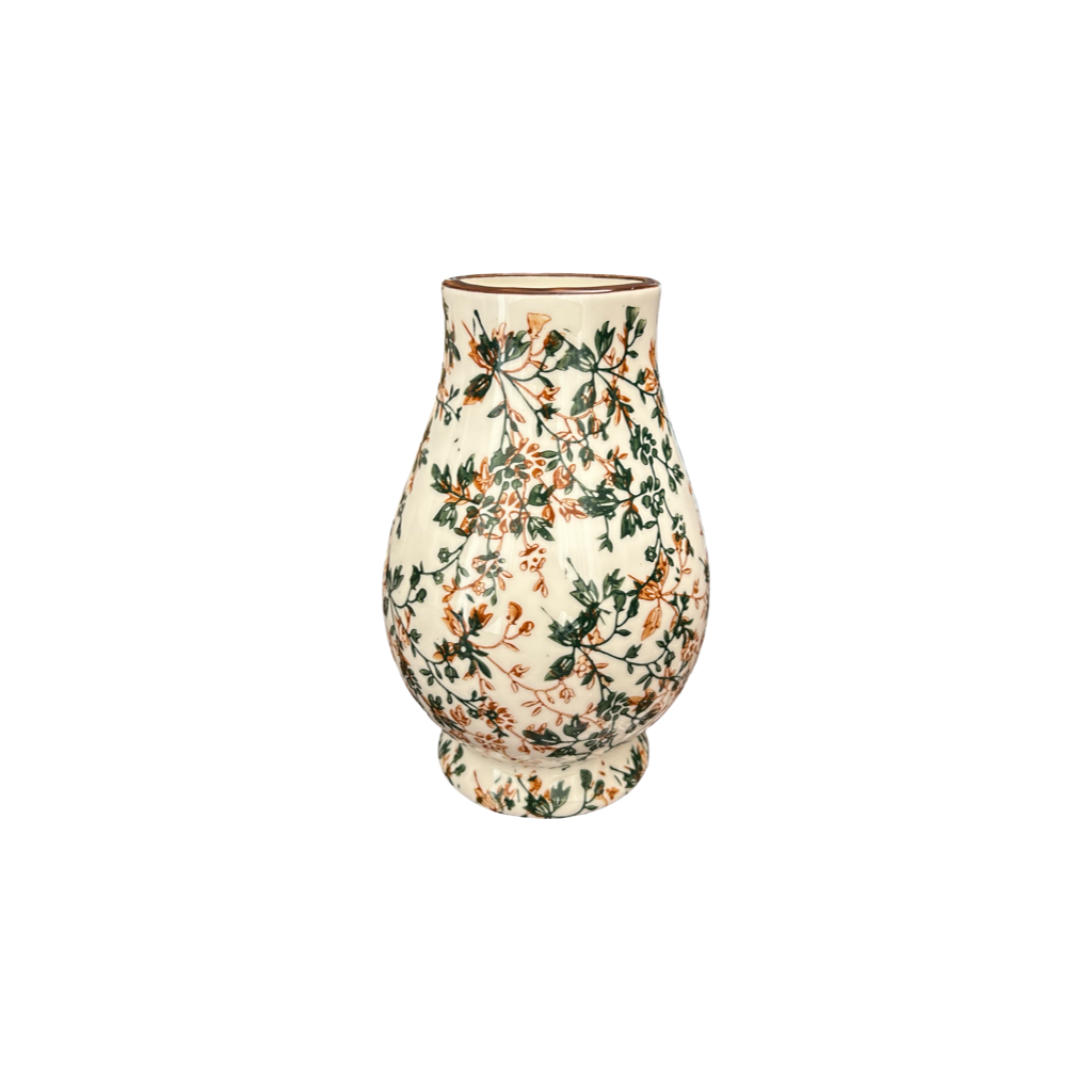 Handcrafted Floral Ceramic Vase – Decorative Pottery for your home