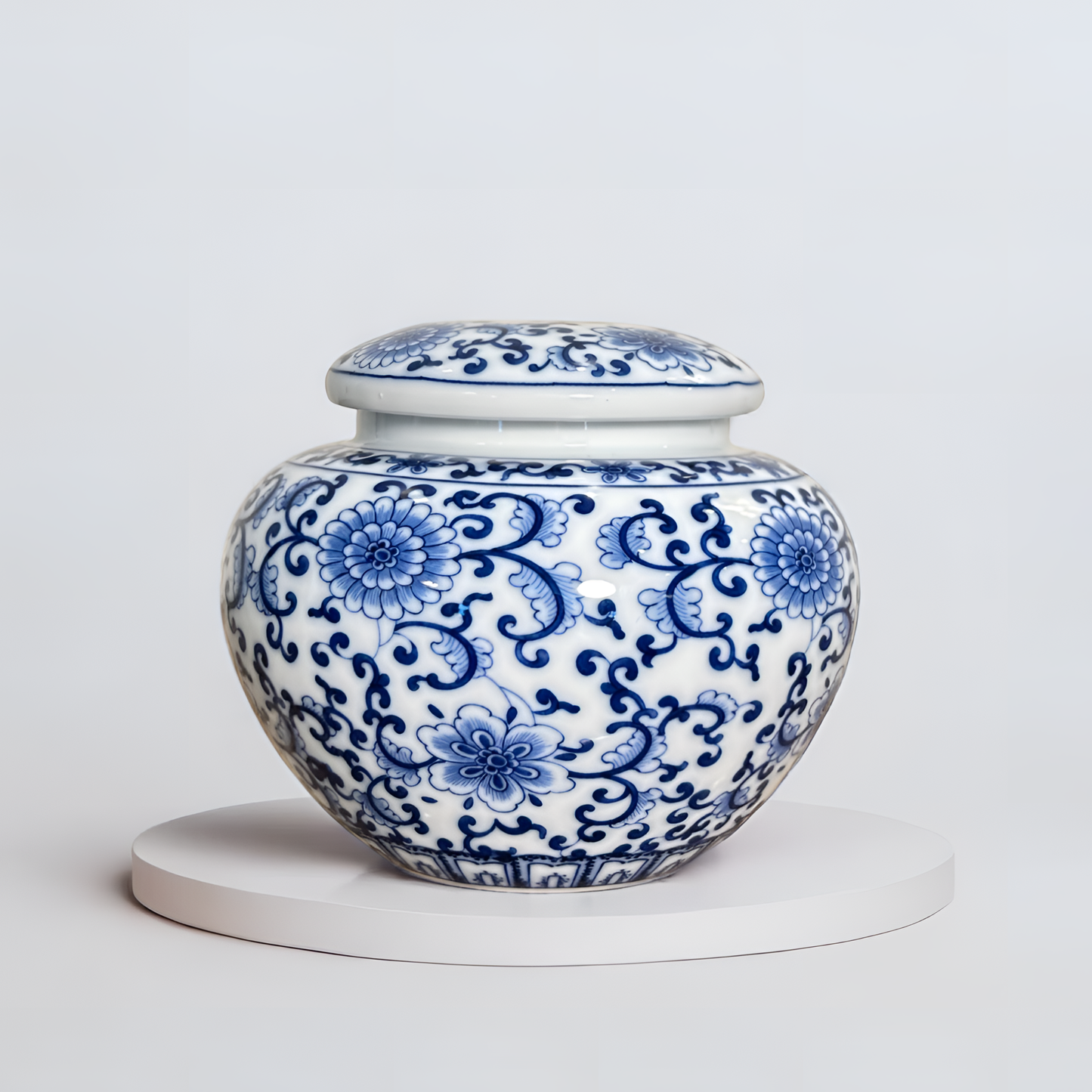 Ming Dynasty Aesthetic: Decorative Urn Jar (Medium)