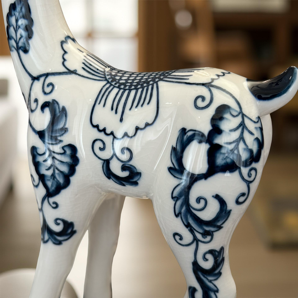 Elegant Ceramic Deer Figurines Set