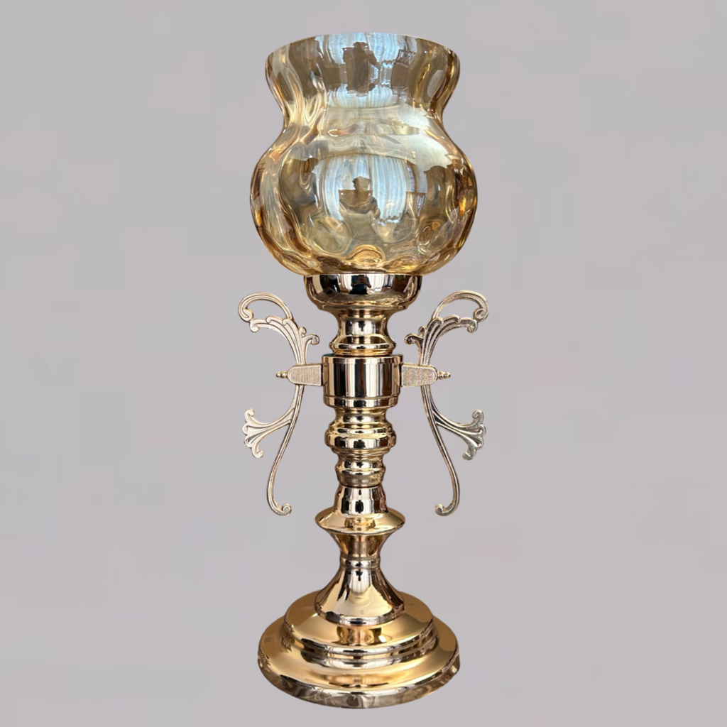 Elegant Candle Stand with Glass