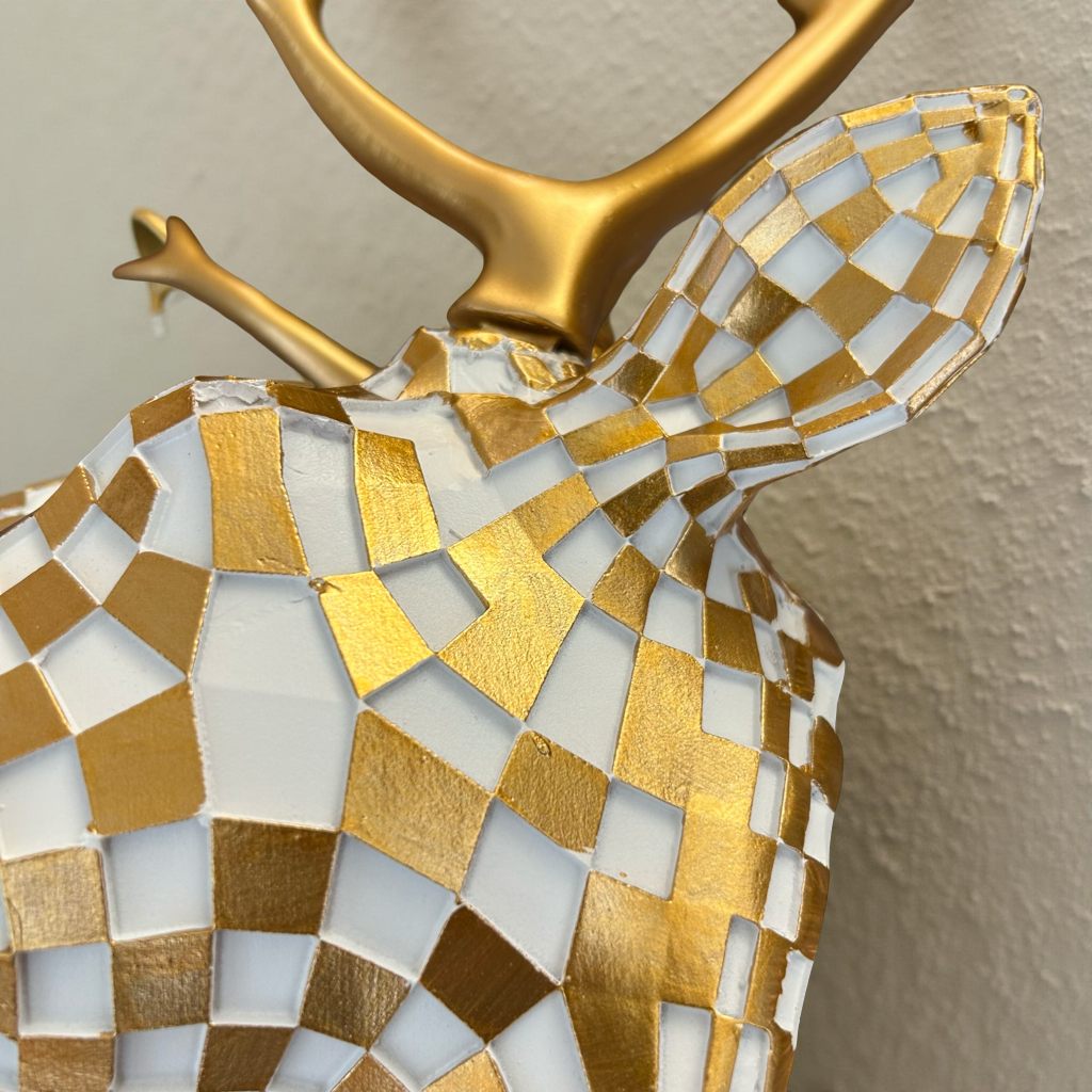 Luxury Deer Head Wall Décor Gold (L)