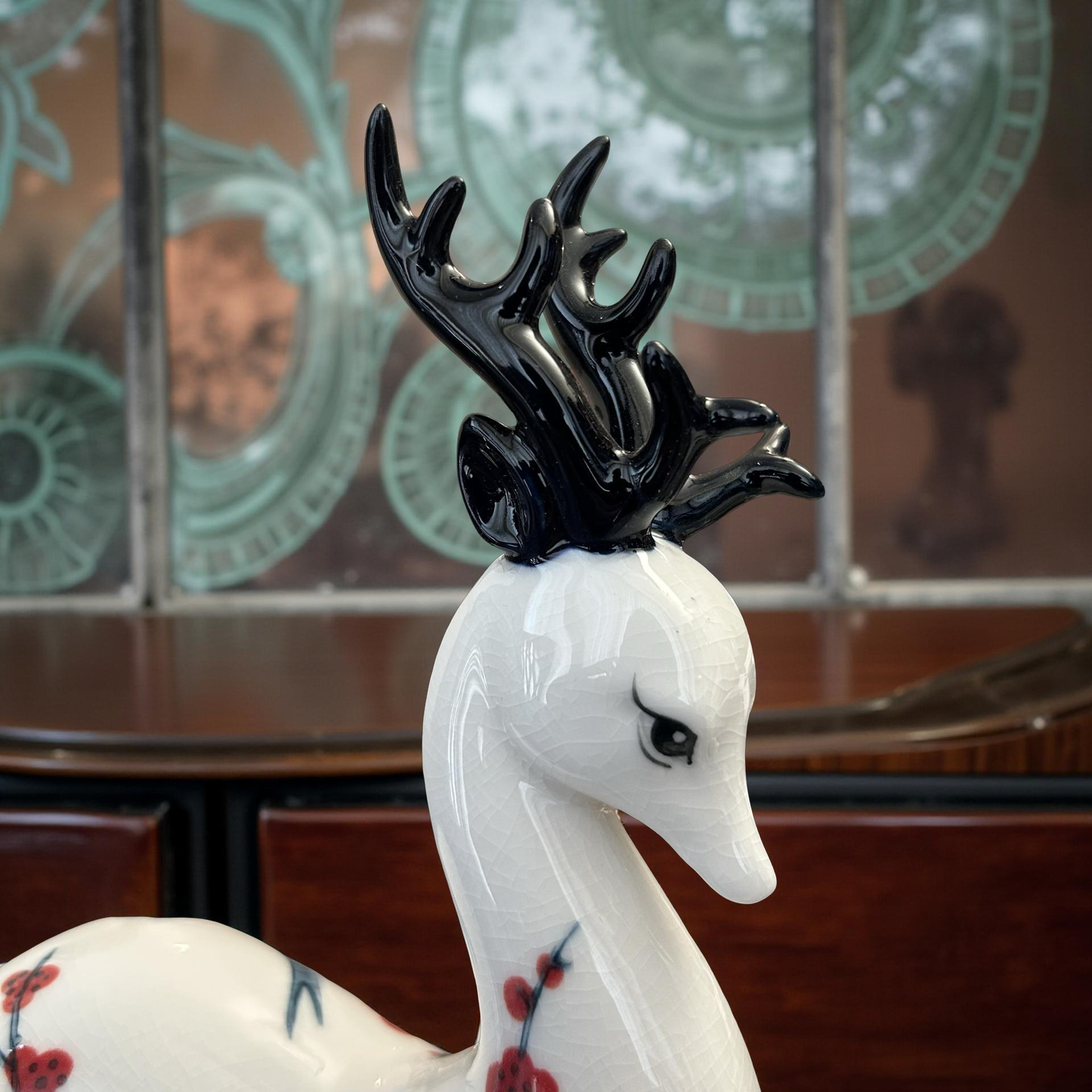 Elegant Ceramic Deer Figurines Set of 2