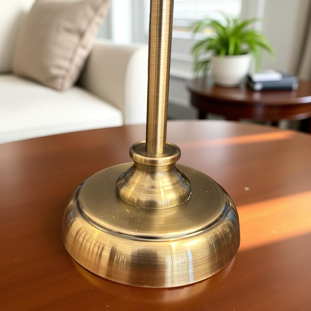 Elegant Glass & Metal Candle Holder