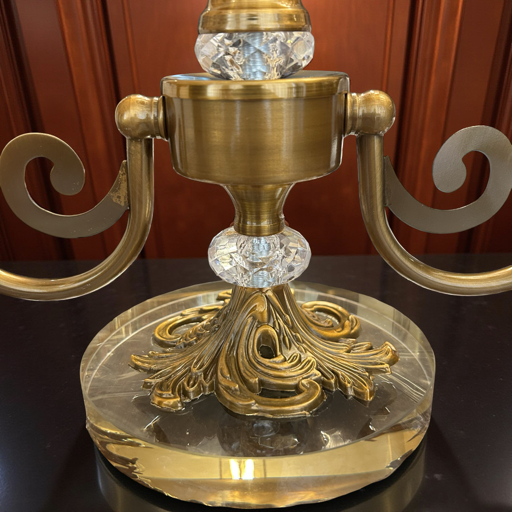 Elegant Crystal Cut Multi-Bowl Display Stand for Living Room Décor