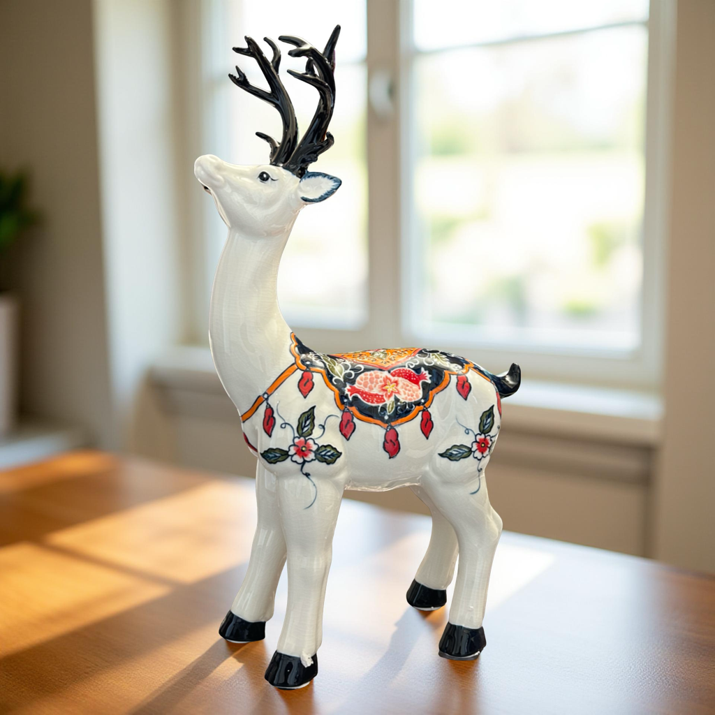 Decorative Ceramic Deer Figurine