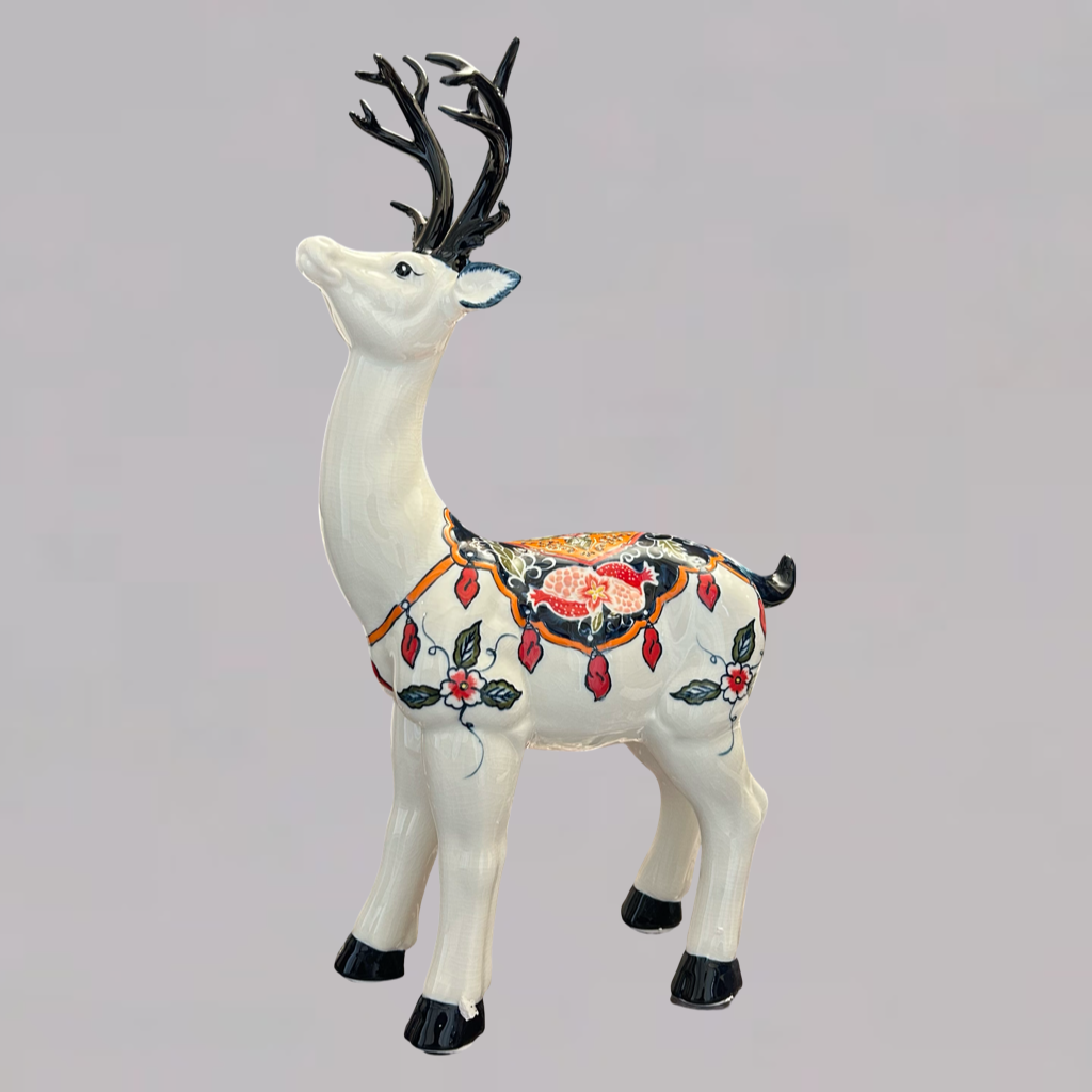Decorative Ceramic Deer Figurine