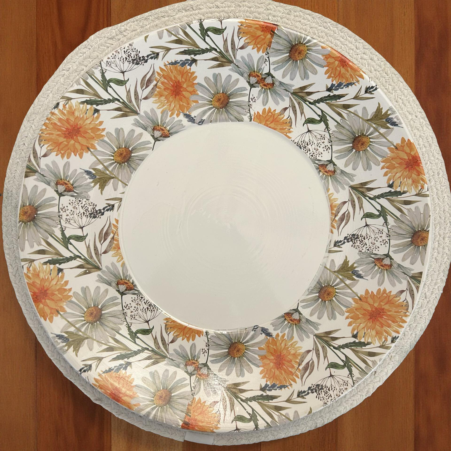 Decorative Oversized Floral Cup and Saucer Style – Ceramic Planter
