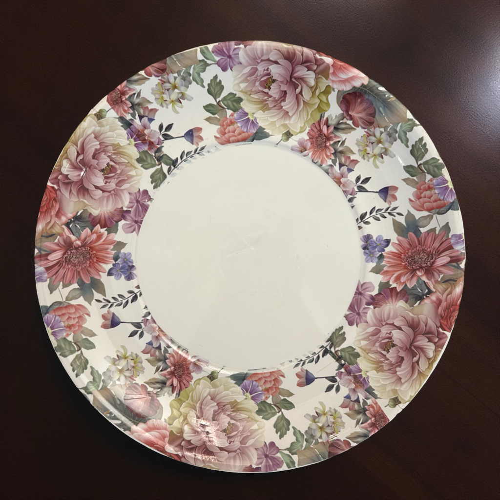 Decorative Oversized Floral Cup and Saucer Style – Ceramic Planter