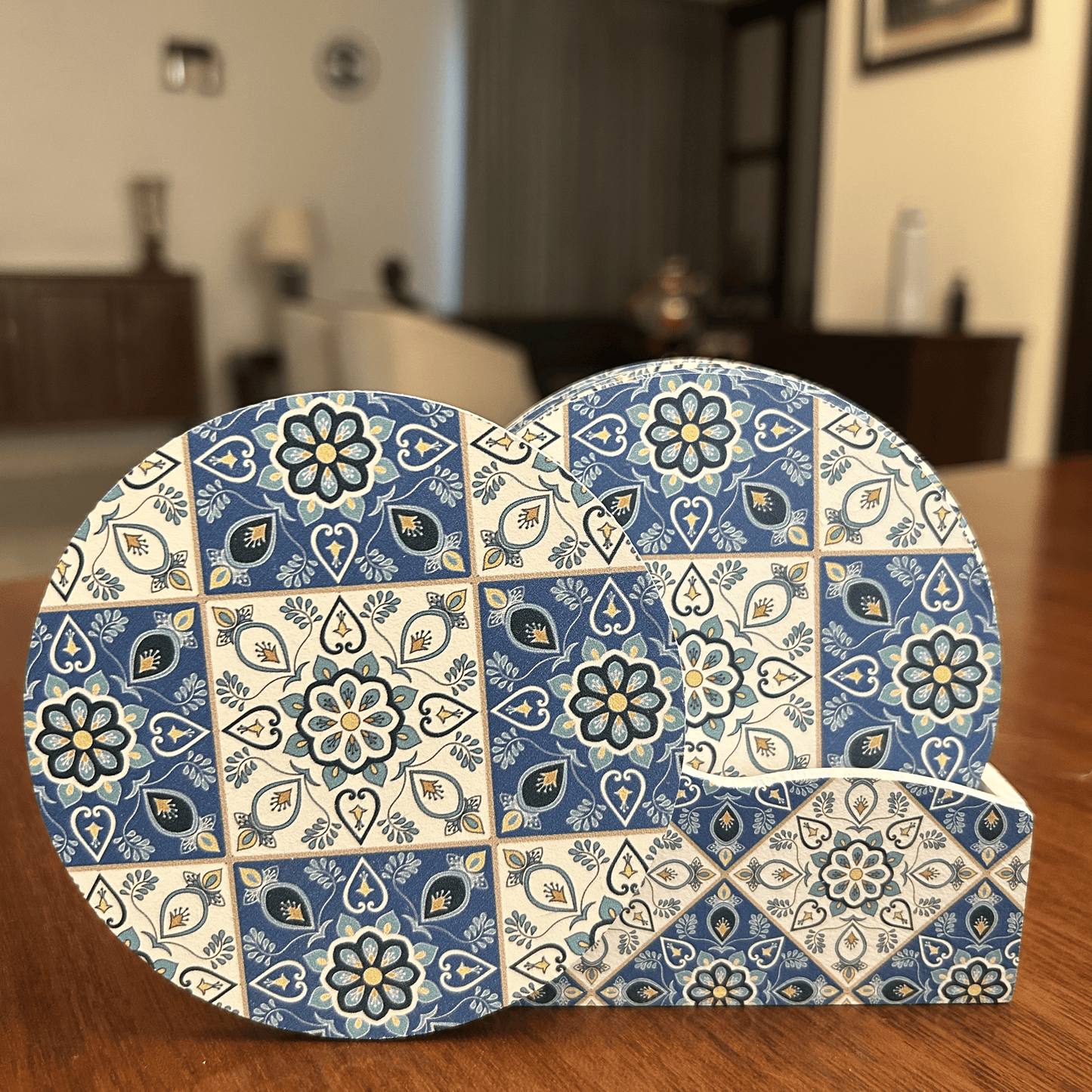 Charming Wooden Coaster Set