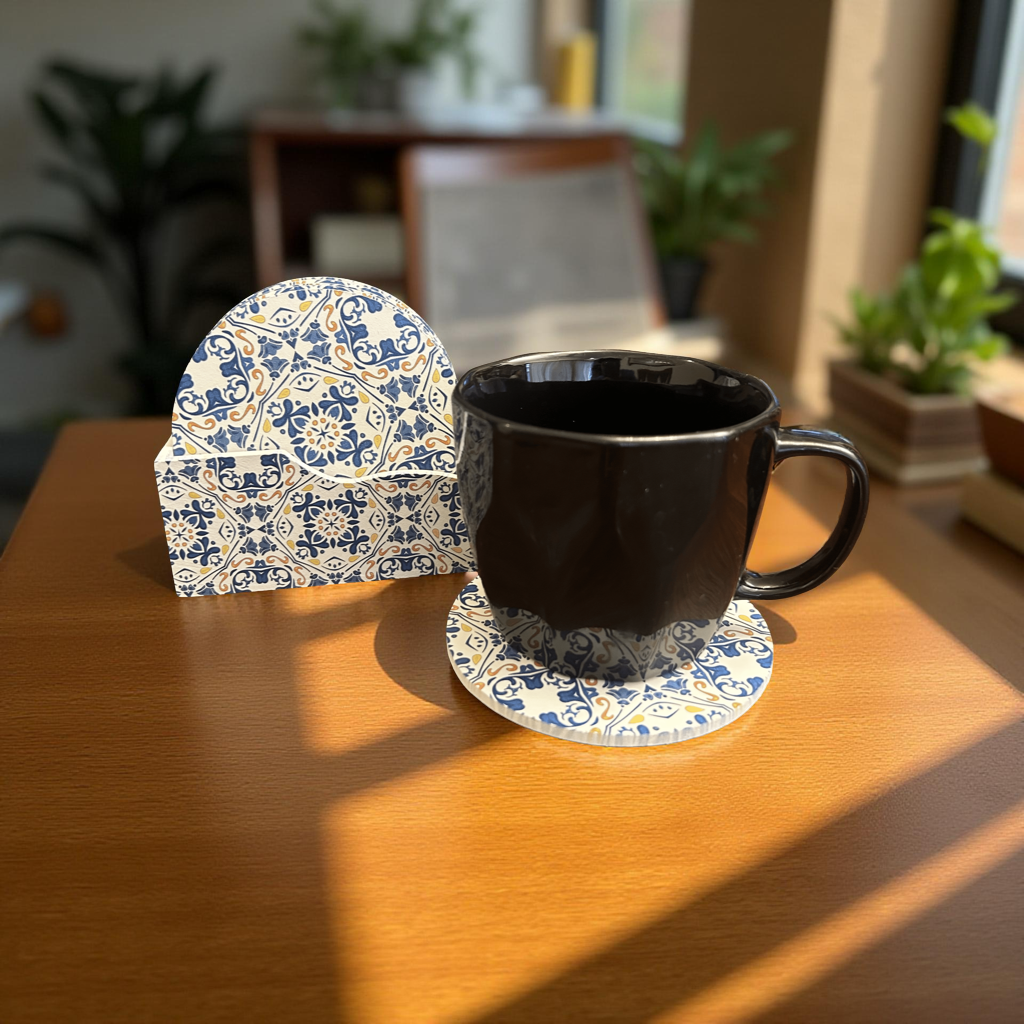 Charming Wooden Coaster Set