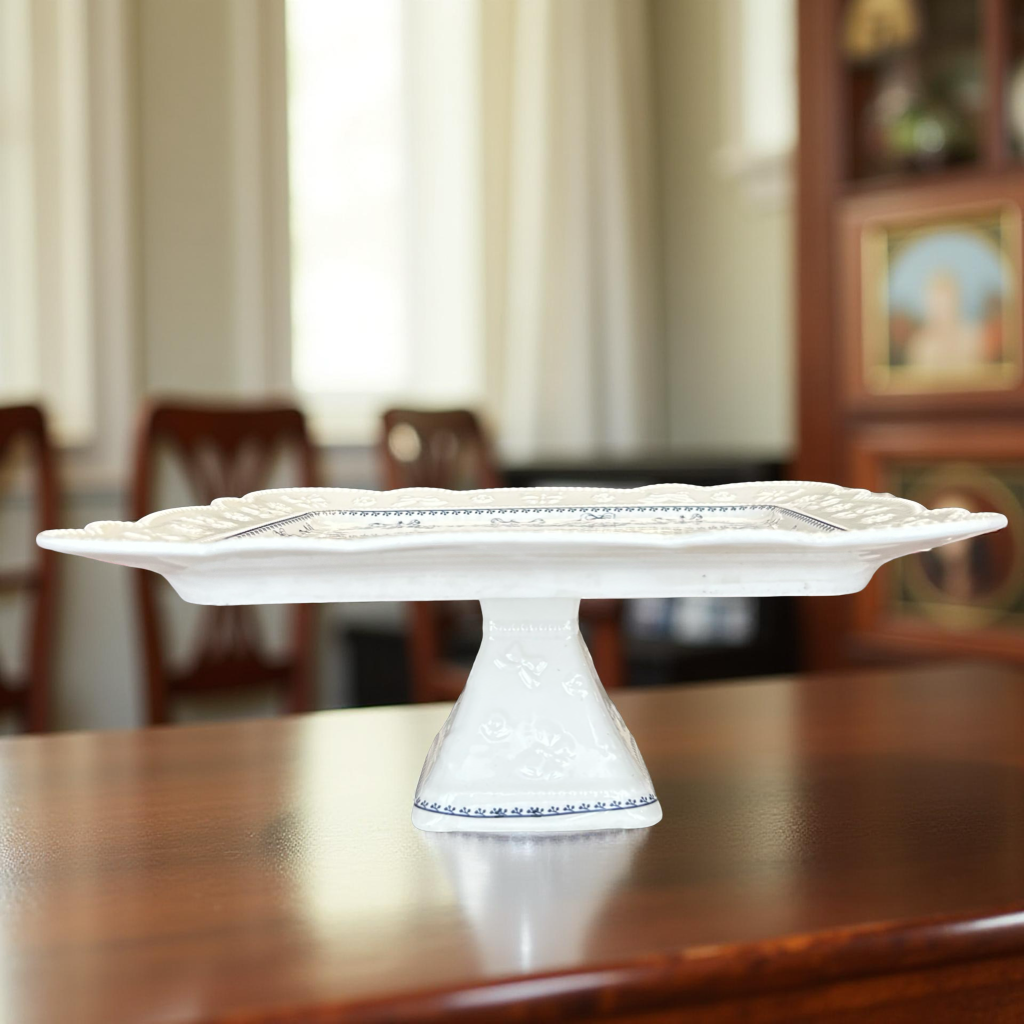 Elegant Square Ceramic Cake Stand