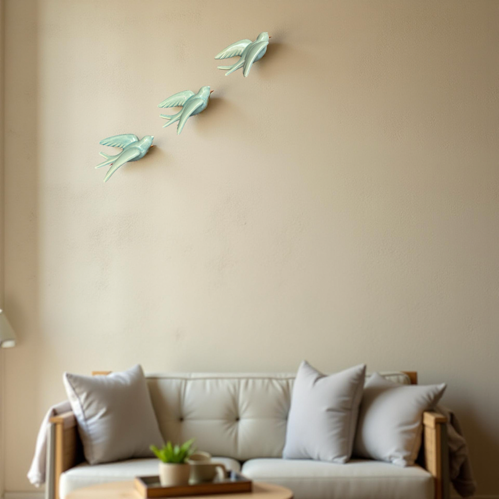 Elegant Bird Wall Décor towards Right Direction