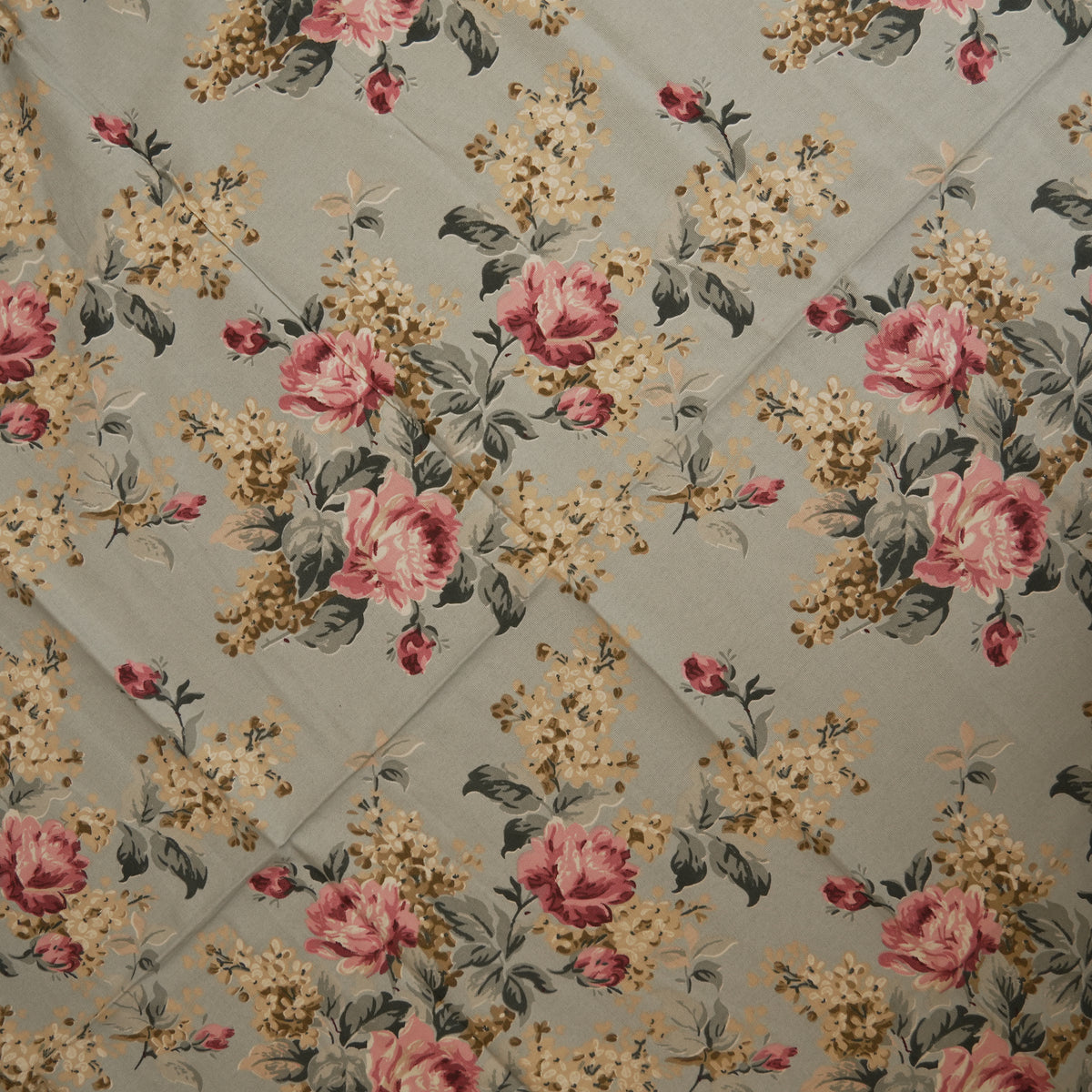Blush Floral Print Round Table Sheet