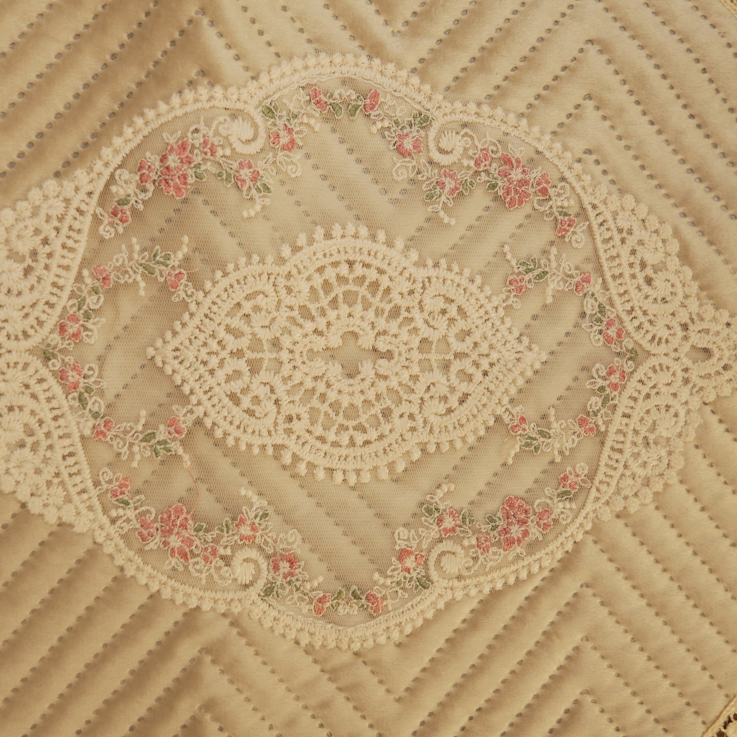 Royal Champagne Quilted Table Runner (Long)
