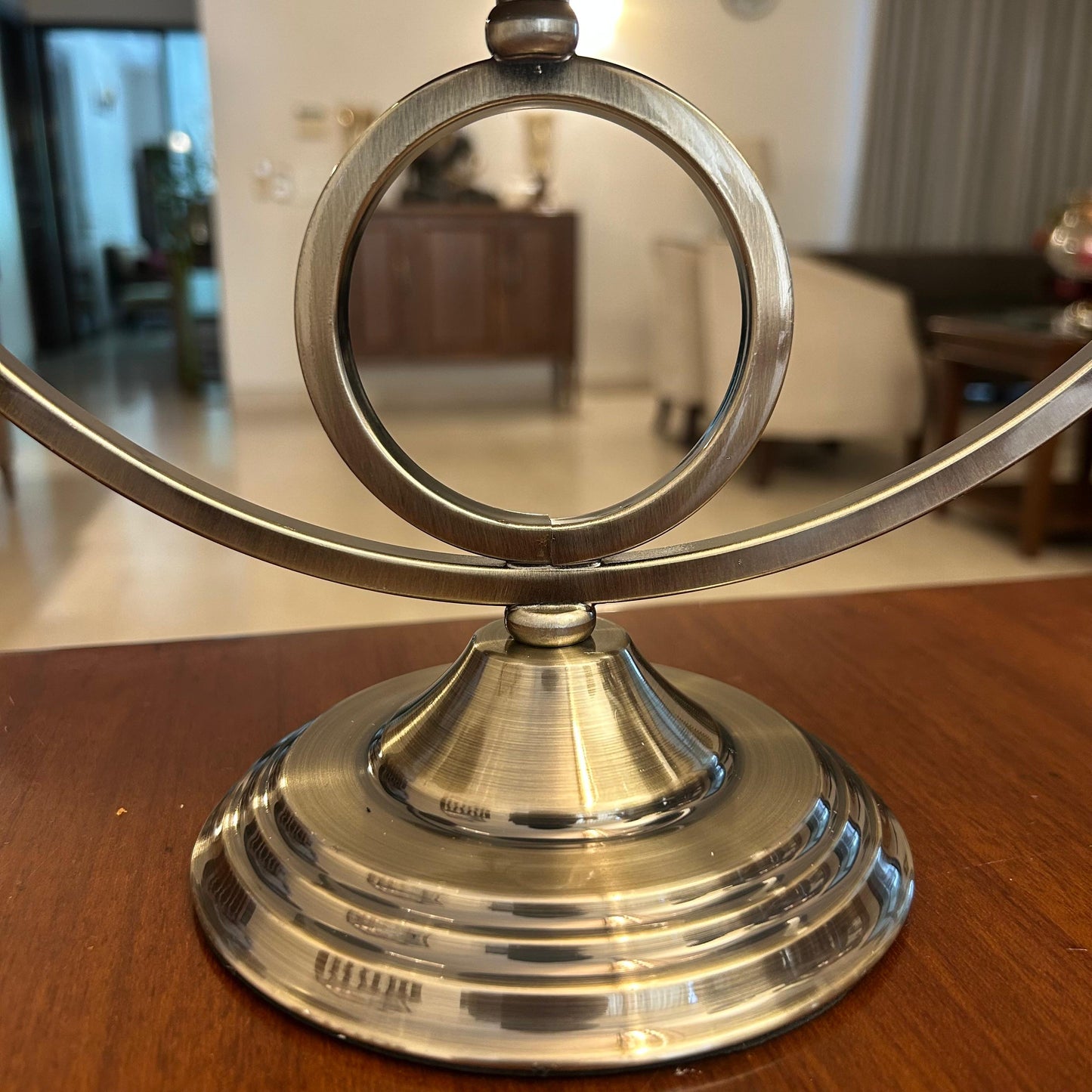 Elegant Metal & Glass 3-Light Candle Holder