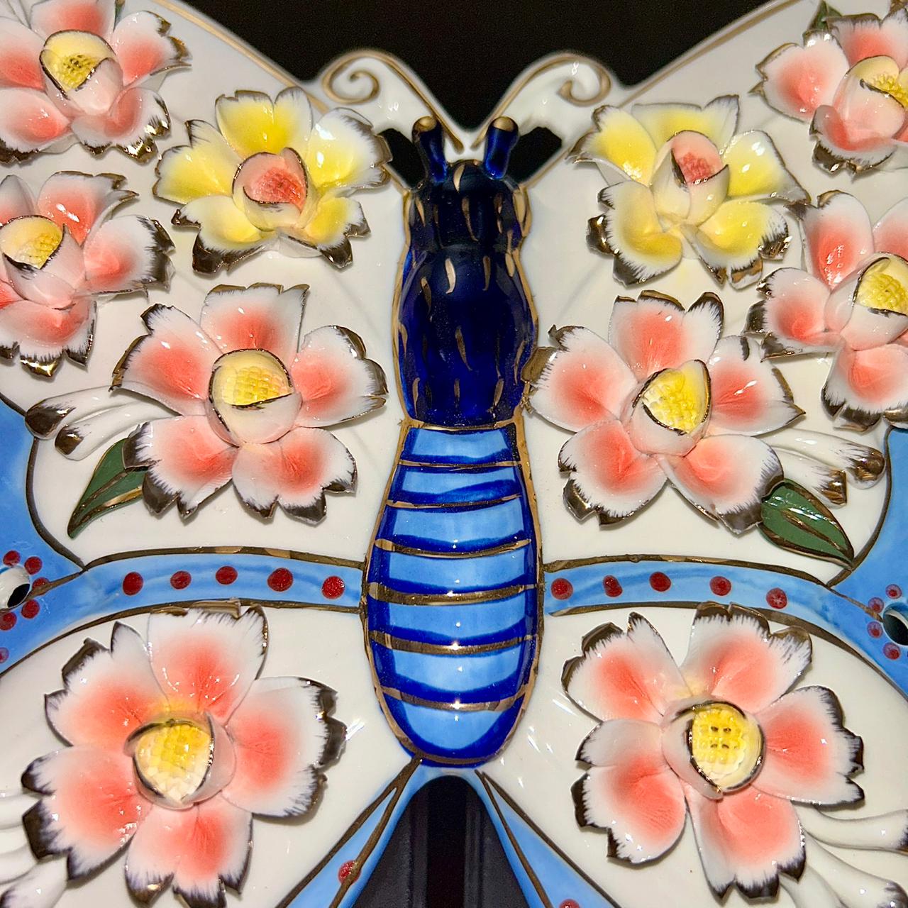 The Bloomfly – Ceramic Butterfly Showpiece | large