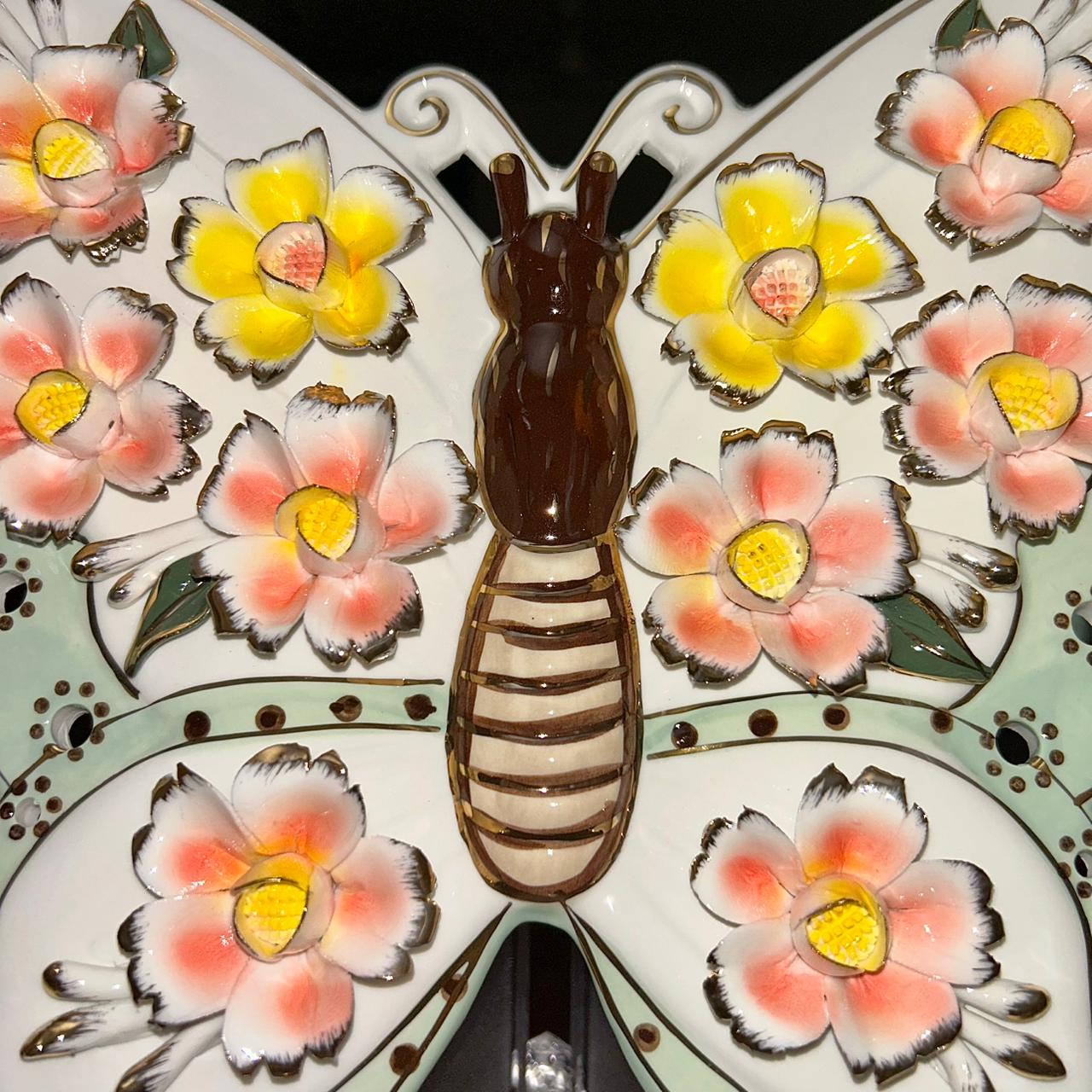 The Bloomfly – Ceramic Butterfly Showpiece | Large