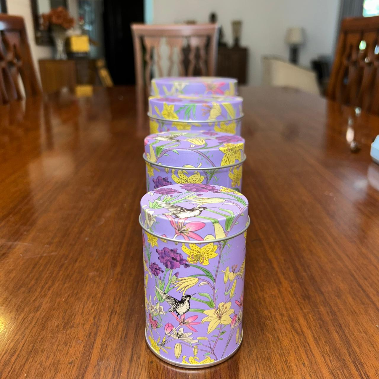 The Lavender Meadow – Floral Storage Tin Set (4 pcs)