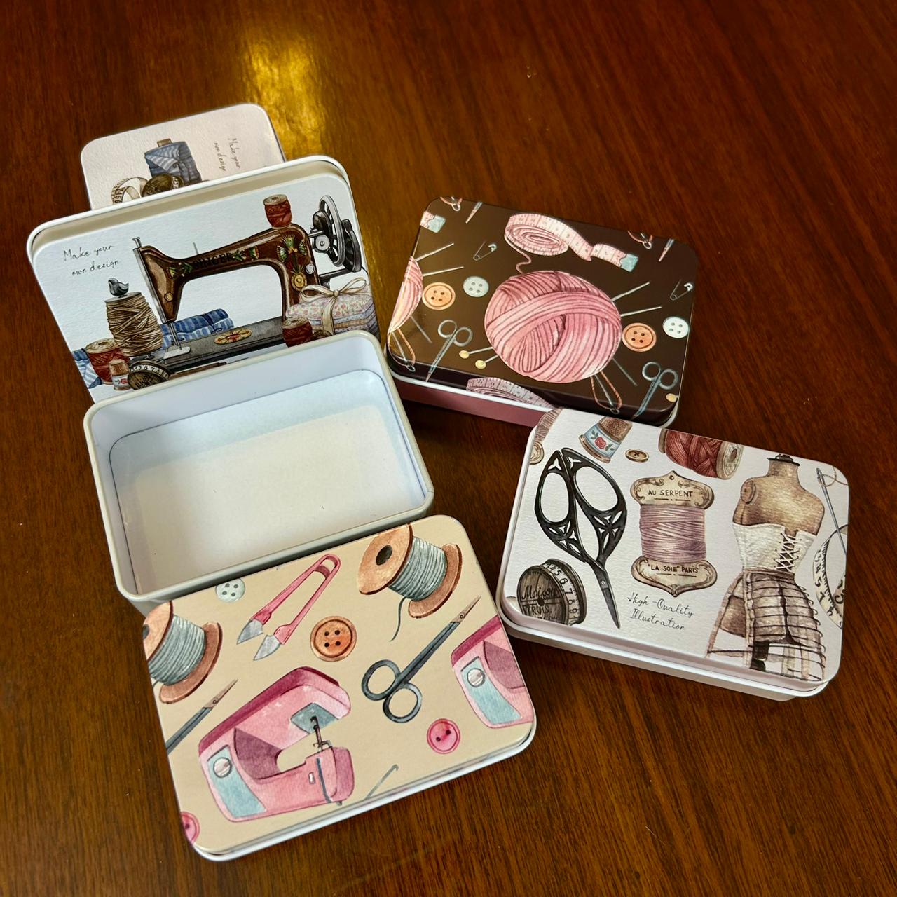 Cute Mini Tin Containers | Set of 4