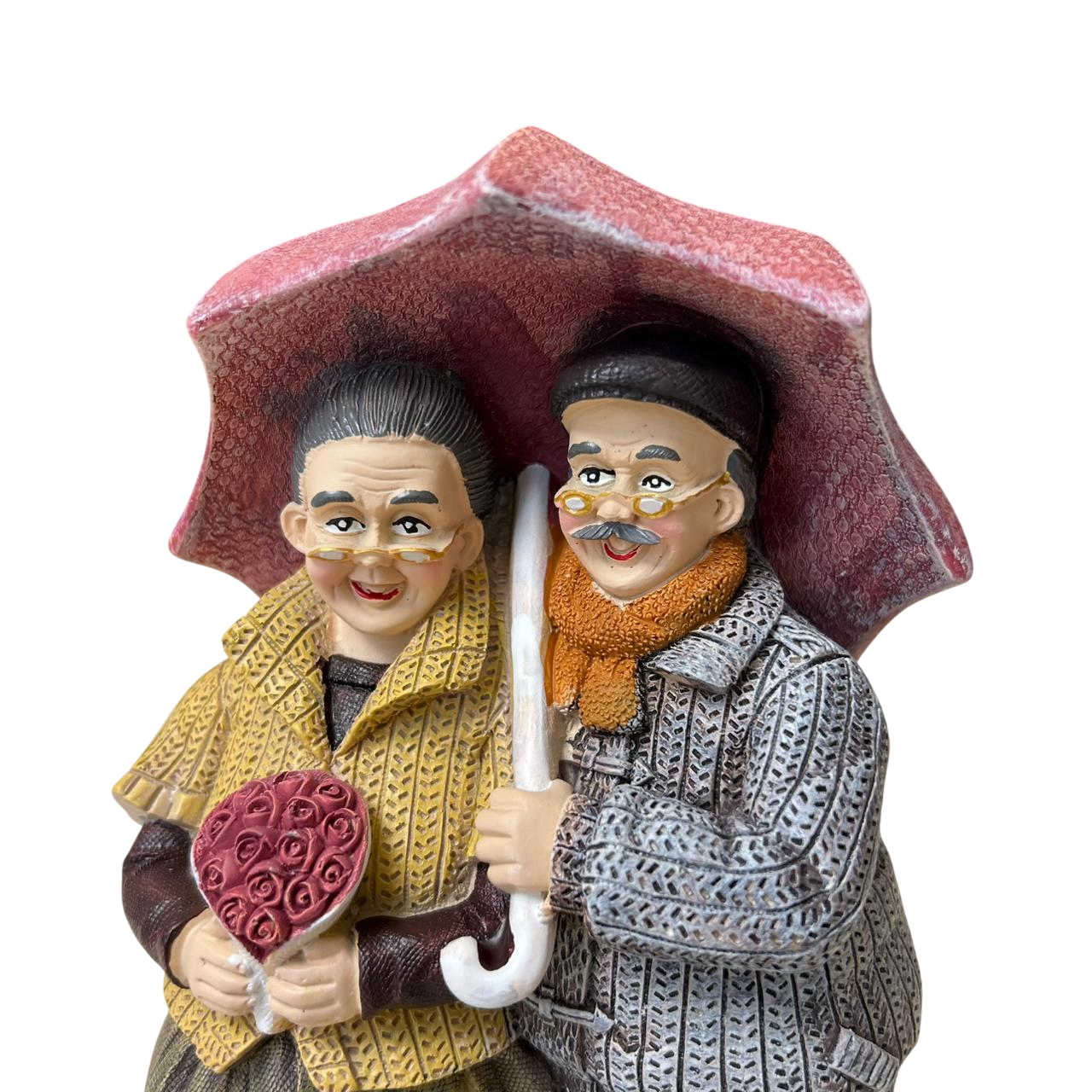 Vintage Grandparents Umbrella Figurine