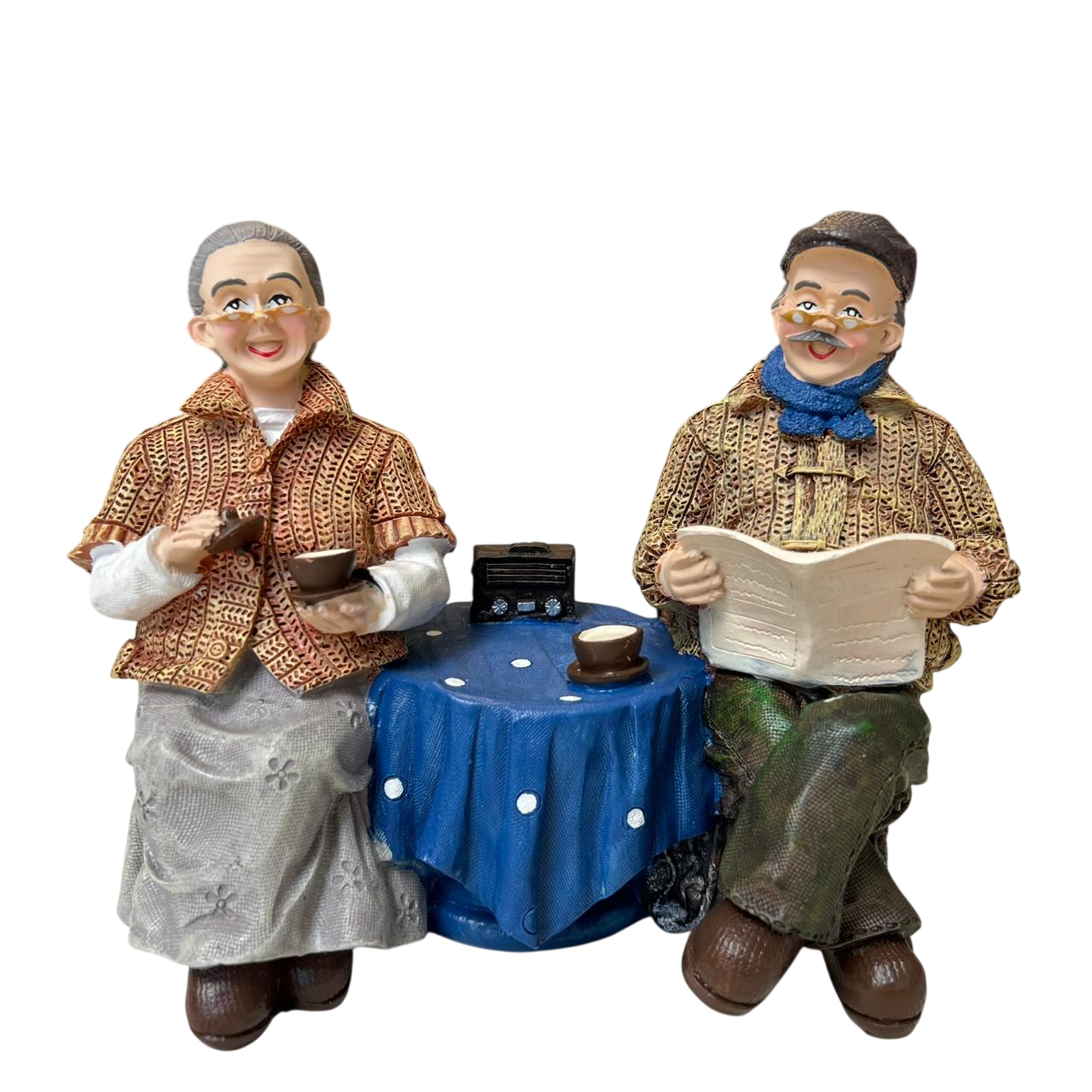 Vintage Grandparents Coffee Time Figurine