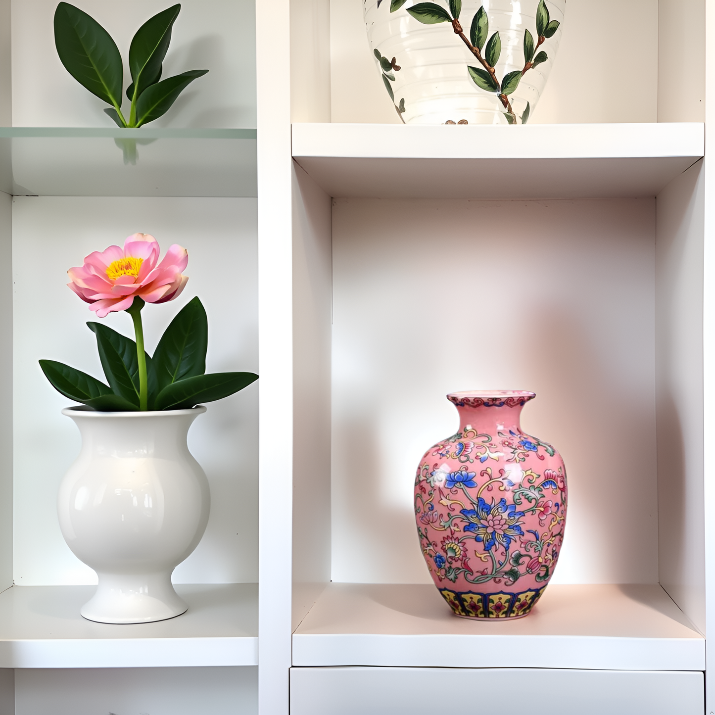 Imperial Elegance : Pink Decorative vase (Small)