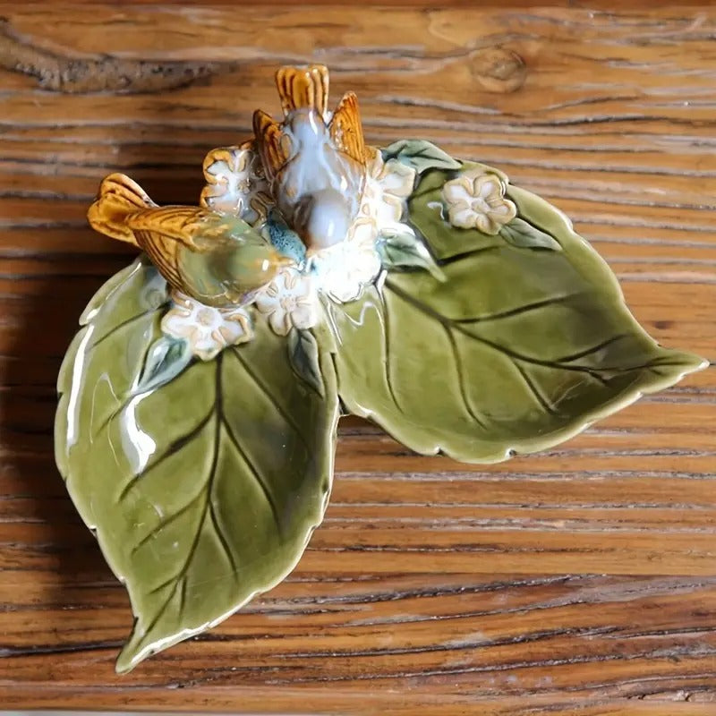 Ceramic Dual Bird Bowl Set