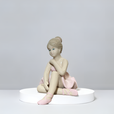 Graceful Ballerina Figurine – Small Pink
