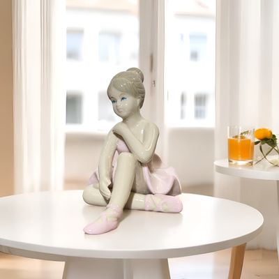 Graceful Ballerina Figurine – Small Pink