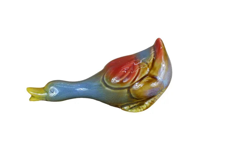 Decorative Ceramic Ducks, Set of 4, Multicoloured Figurines | Living Room Home Collectible Cute Ceramics Decor