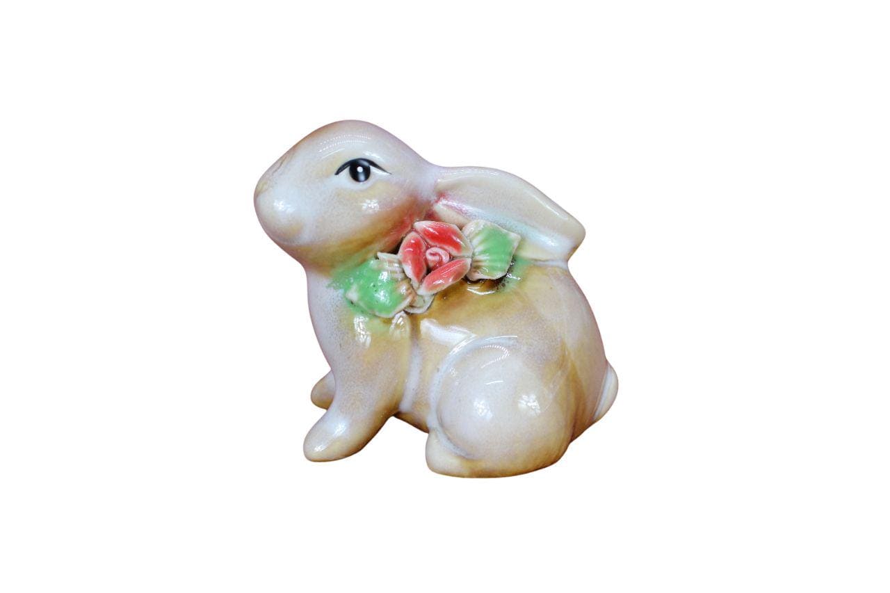 Handcrafted Ceramic Bunny Figurine - Set of 4 pieces (Rabbit)