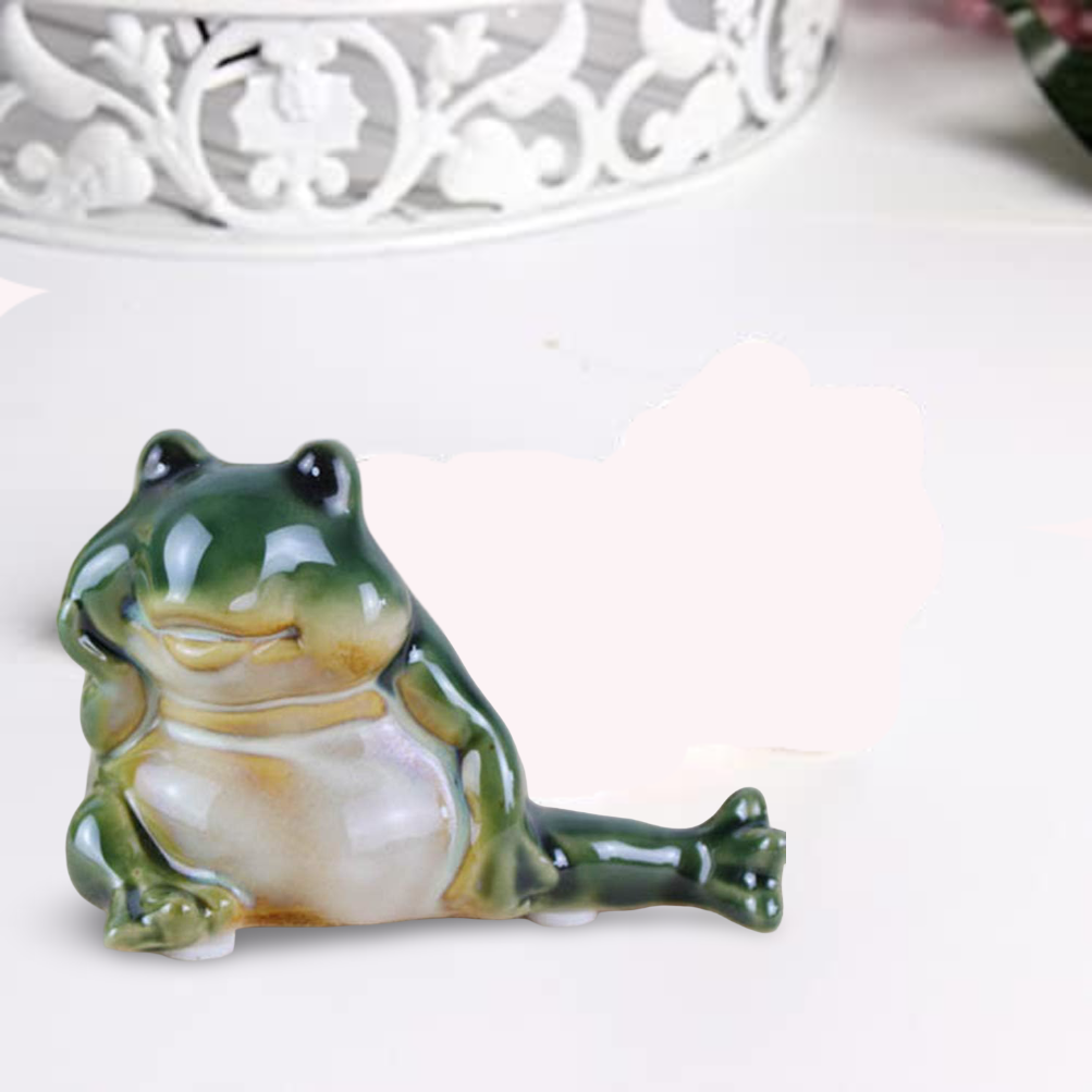 Set of 6 Ceramic Frog Bros – Playful Home Decor Accents