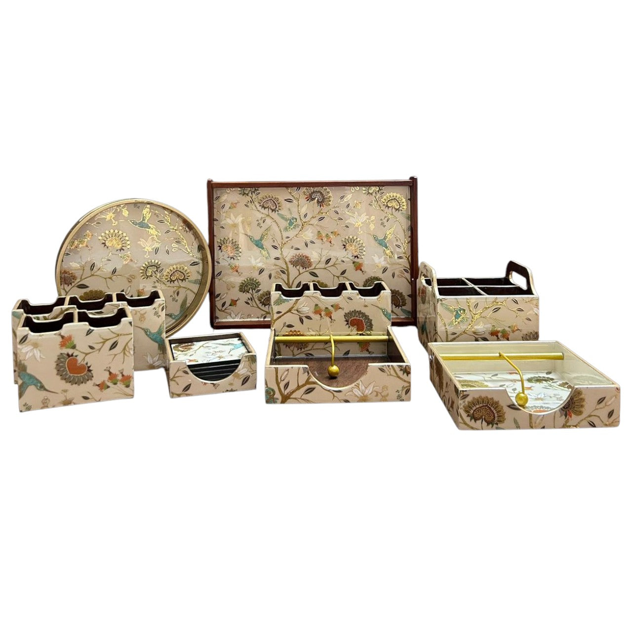 Golden Aviary Collection - Cutlery Holder 4 Slot
