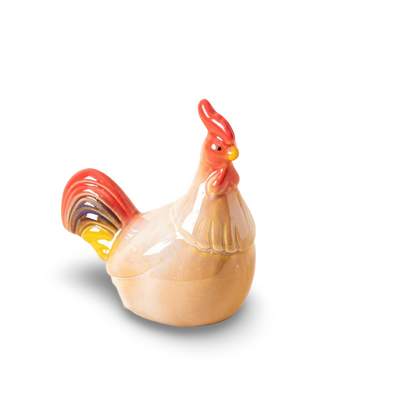 Ceramic Hen & Rooster Pair – Farmhouse Style
