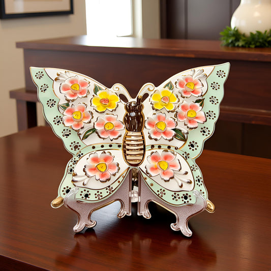 The Bloomfly – Ceramic Butterfly Showpiece | Medium