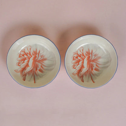 Charming Peony Print Serveware - Dip/Sauce Bowl | Set of 3