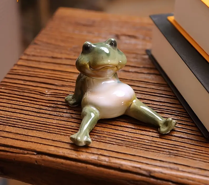 Quirky Frog Squad – Ceramic Figurine | Set of 4