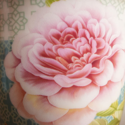 Aqua Rose Ceramic Mug with Round Gift Box