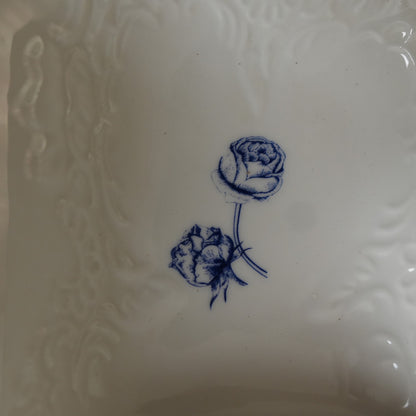 Delft Rose Ceramic 3-Compartment Serving Platter