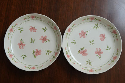 Blush Blossom Ceramic Round Serving Dish Set of 2