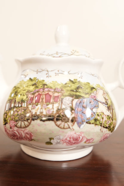 Enchanted Carriage Ceramic Teapot with Gift Box