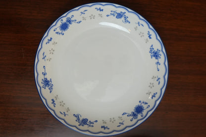 Blue Sprig Ceramic Round Platter Set of 2