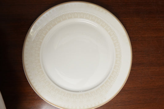 Ivory Lace Ceramic Dinner Plate Set of 2